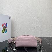 Prada Nappa Antique Leather Multi-Pocket Pink Shoulder Bag 22x10.5x7 cm - 3