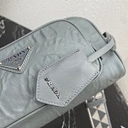 Prada Nappa Antique Leather Multi-Pocket Gray Shoulder Bag 22x10.5x7 cm - 5
