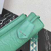 Prada Nappa Antique Leather Multi-Pocket Green Shoulder Bag 22x10.5x7 cm - 6