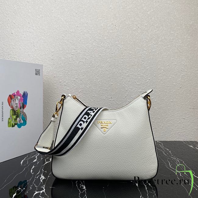 Prada White Leather Bag 1BC178 size 32 x 25.5 x 7.5 cm - 1