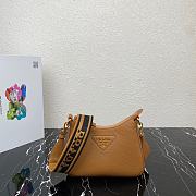 Prada Brown Leather Shoulder Bag size 24 x 18 x 6 cm - 1
