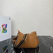 Prada Brown Leather Shoulder Bag size 24 x 18 x 6 cm - 5