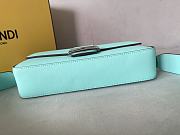 Fendi Medium Baguette in Tiffany Blue Leather with Sterling Silver - 5