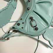 Balenciaga Le Cagole Xs Shoulder Bag Green Aqua/Silver 26x16x8 cm - 2