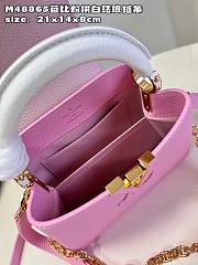 LV Capucines Mini Rose Pink/Cream White size 21x14x8 cm - 2
