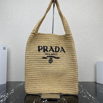 PRADA Crochet tote bag Natural 45 x 40 cm