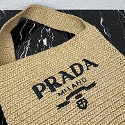 PRADA Crochet tote bag Natural 45 x 40 cm - 6