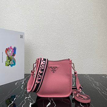 PRADA Leather Mini Shoulder Bag Petal Pink 20 x 19 x 6 cm