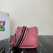 PRADA Leather Mini Shoulder Bag Petal Pink 20 x 19 x 6 cm - 5