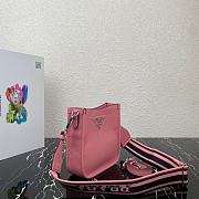 PRADA Leather Mini Shoulder Bag Petal Pink 20 x 19 x 6 cm - 4