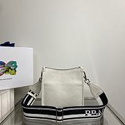 PRADA Leather Mini Shoulder Bag White 20 x 19 x 6 cm - 6