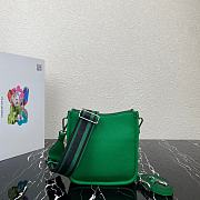 PRADA Leather Mini Shoulder Bag Green 20 x 19 x 6 cm - 5