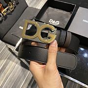 Dolce & Gabbana Belt Black Leather DG - 2
