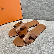 Hermes Oran Sandals Brown - 2
