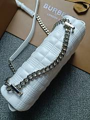 Burberry quilted Lola crossbody bag white silver hardware - 5