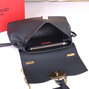 VALENTINO Garavani Vring Leather Handbag In Black - 2