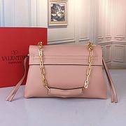 VALENTINO Garavani Vring Leather Handbag In Light Pink - 2