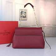 VALENTINO Garavani Vring Leather Handbag In Red - 2