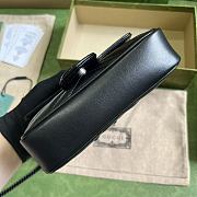 GUCCI | GG Marmont Belt Bag In Black 476433 Size 16.5x10x4.4 cm - 3