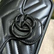 GUCCI | GG Marmont Belt Bag In Black 476433 Size 16.5x10x4.4 cm - 6