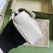 GUCCI | GG Marmont Belt Bag In White 476433 Size 16.5x10x4.4 cm - 6