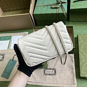 GUCCI | GG Marmont Belt Bag In White 476433 Size 16.5x10x4.4 cm - 5