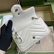 GUCCI | GG Marmont Belt Bag In White 476433 Size 16.5x10x4.4 cm - 2