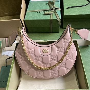 GUCCI | GG Matelassé Small Shouder Bag In Light Pink 739709 Size 27x18x7 cm