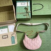 GUCCI | GG Matelassé Small Shouder Bag In Light Pink 739709 Size 27x18x7 cm - 5