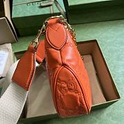 GUCCI | GG Matelassé Small Shouder Bag In Orange 739709 Size 27x18x7 cm - 6