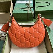 GUCCI | GG Matelassé Small Shouder Bag In Orange 739709 Size 27x18x7 cm - 2