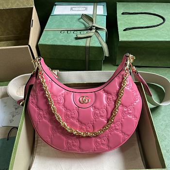 GUCCI | GG Matelassé Small Shouder Bag In Pink 739709 Size 27x18x7 cm