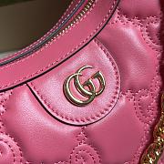 GUCCI | GG Matelassé Small Shouder Bag In Pink 739709 Size 27x18x7 cm - 3