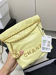 CHANEL|22 Hand Bag In Yellow Gold Hardware Size 20x18x6 cm - 4