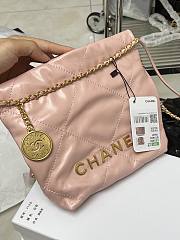 CHANEL|22 Hand Bag In Light Pink Gold Hardware Size 20x18x6 cm - 1