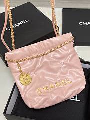 CHANEL|22 Hand Bag In Light Pink Gold Hardware Size 20x18x6 cm - 2