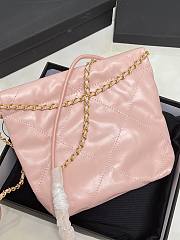 CHANEL|22 Hand Bag In Light Pink Gold Hardware Size 20x18x6 cm - 3
