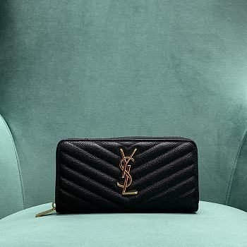 YSL|Saint Laurent Monogram zip-around wallet 