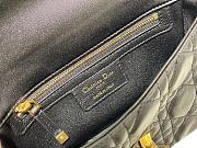 DIOR Caro Steel Black Gold Hardware Calfskin Small Bag Size 20 cm - 2
