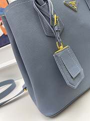 PRADA | Galleria Saffiano Blue Leather Large Bag Size 34x26x16 cm - 6