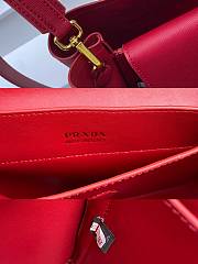 PRADA | Galleria Saffiano Red Leather Large Bag Size 34x26x16 cm - 3