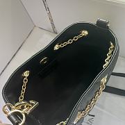 Dior Small Ammi Bag Black Supple Macrocannage Lambskin Size 28x16x22 cm - 6