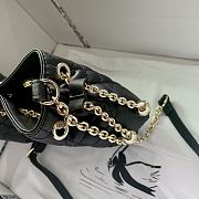 Dior Small Ammi Bag Black Supple Macrocannage Lambskin Size 28x16x22 cm - 5