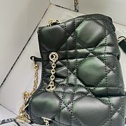 Dior Small Ammi Bag Black Supple Macrocannage Lambskin Size 28x16x22 cm - 3