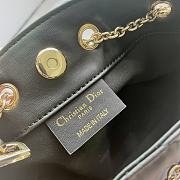 Dior Small Ammi Bag Black Supple Macrocannage Lambskin Size 28x16x22 cm - 2