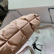 Dior Small Ammi Bag Light Pink Supple Macrocannage Lambskin Size 28x16x22 cm - 5