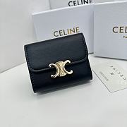 CELINE | Card Wallet In Black Size 11x10x5 cm  - 1