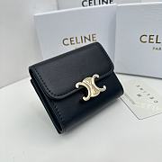 CELINE | Card Wallet In Black Size 11x10x5 cm  - 6