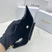 CELINE | Card Wallet In Black Size 11x10x5 cm  - 5