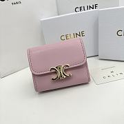 CELINE | Card Wallet In Pink Size 11x10x5 cm - 1